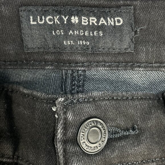 Lucky Brand Jeans Womens Sz 0/25 Black Ava Mid Rise Super Skinny Denim 26x27 - Picture 10 of 15